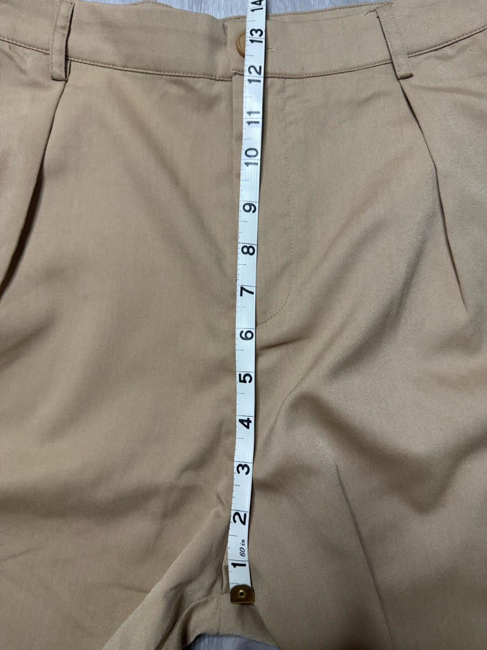 SUPERDOWN | Vivian Straight Leg Trouser Pant | Tan Khaki | Size M - Picture 11 of 12